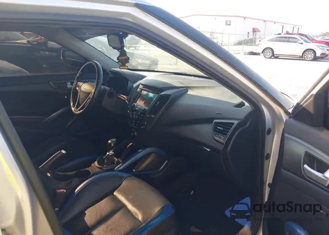 2013 Hyundai Veloster Turbo W/Blue из США, поврежденный, VIN KMHTC6AE5DU112756